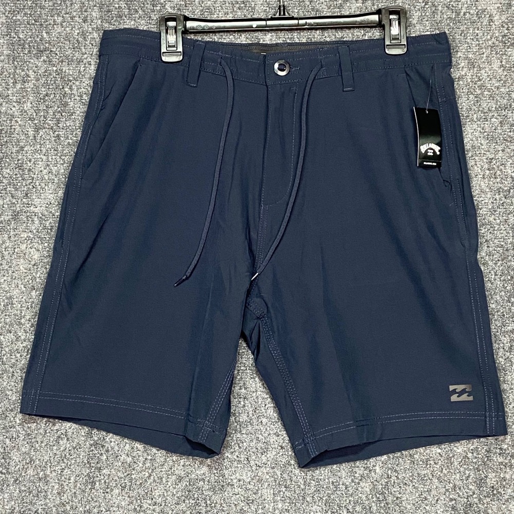 Billabong Ozzy‎ Hybrid Shorts Mens Size 32 Navy Blue Casual Drawstring Beach NWT